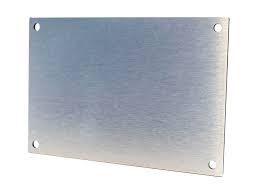 PLAQUE ALU BROSSE 150 X 250 MM