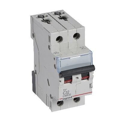 DISJONCTEUR TX³ 3KA 2P C32 230/400V 2 MODULES