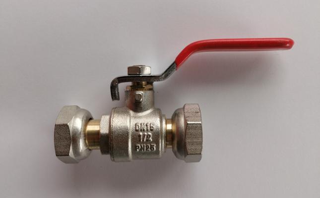 VANNE BOISSEAU SPHERE EC.LIBRE 1/2 -EC.LIBRE 1/2 POIGNEE PLATE