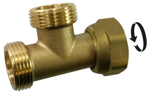 TE ECROU LIBRE MMF M1/2-M1/2-F1/2