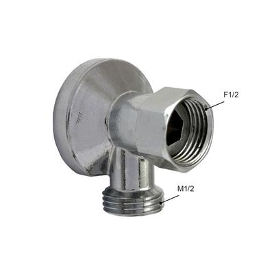 APPLIQUE ECROU LIBRE M/F 15/21 CHROMEE