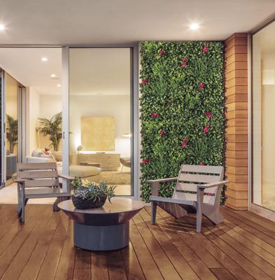 PANNEAU VEGETAL SYNTHETIQUE VERTICAL VILLA 1X1M