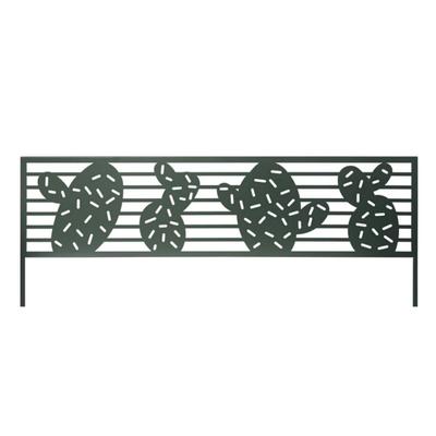 BORDURE METAL DECORATIF A PLANTER CACTUS