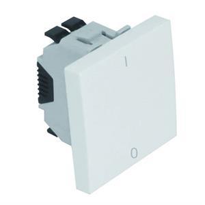 INTERRUPTEUR BIPOLAIRE 2 MODULES BLANC