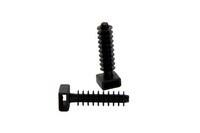 CHEVILLE POUR COLLIER 8MM NOIR (100PCS)