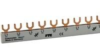 BARRE DE PONTAGE 3P PEIGNE FOURCHE 10MM² 18 MODULES