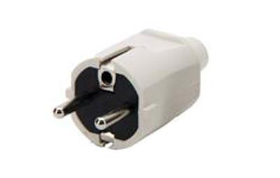 Fiche électrique Coudée Bipolaire 10A - Marque FAMATEL