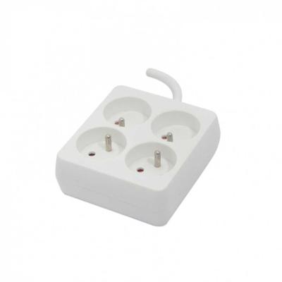 BLOC MULTIPRISE CARRE 4X16A BLANC 3M