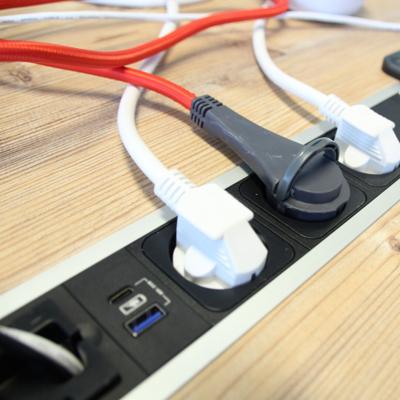 MULTIPRISE CABLE TEXTILE 2 USB 1,5M