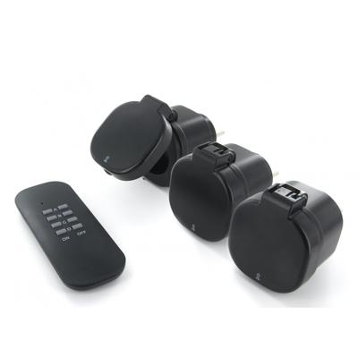SET 3 MINI PRISES EXTERIEUR ON/OFF + TELECOMMANDE