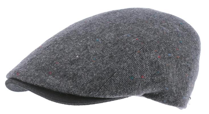 CASQUETTE PLATE LAINE VISIERE UNIE ANTHRACITE 57 M