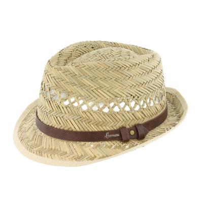 CHAPEAU PAILLE + CEINTURE IMITATION CUIR 57 M