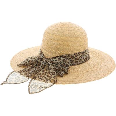 CAPELINE SECRET PAILLE RAPHIA + FOULARD BRUN 55