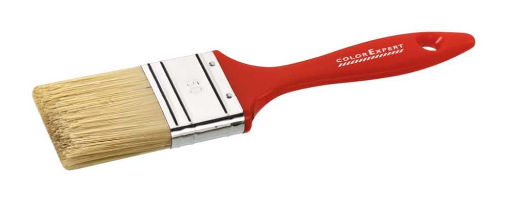 PINCEAU PLAT PLASTIQUE ROUGE, 30 MM