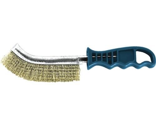 BROSSE METALLIQUE, POIGNEE EN PVC
