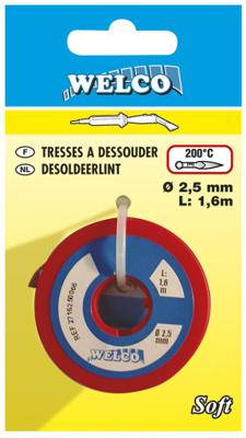 Tresse à Dessouder MECHANIC R300 - 2.5mm De Large, 150cm De Long, Pour Retrait De Soudure