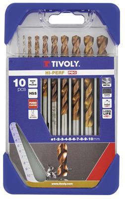 TIVOLY COFFRET 10 MECHES HSS FURIUS 1-10MM