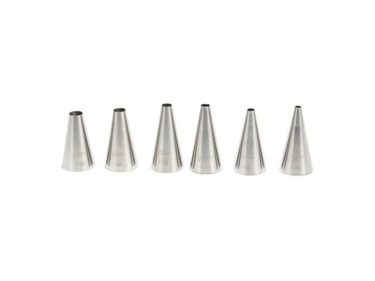 DOUILLES INOX LISSE (6PCS)