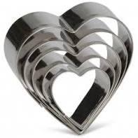 DECOUPOIRS COEUR 5 PCS