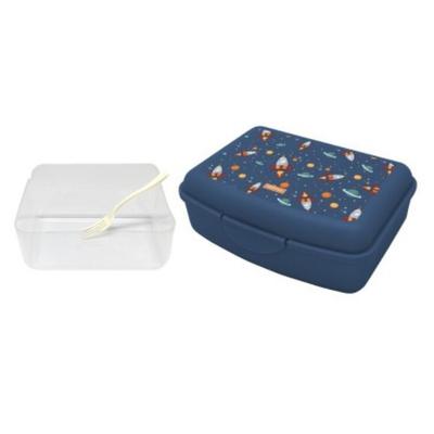 BOITE CASSE-CROUTE AVEC DIVISEUR + FOURCHETTE ESPACE