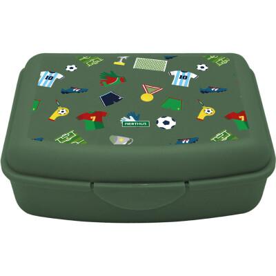 BOITE CASSE-CROUTE AVEC DIVISEUR + FOURCHETTE FOOTBALL