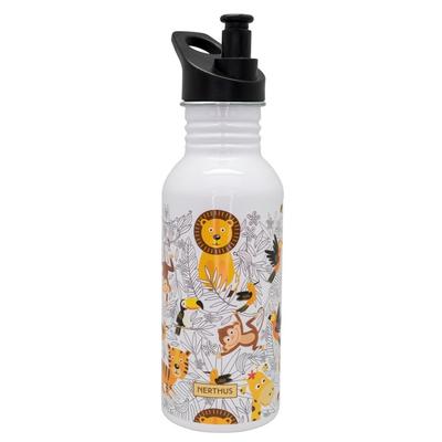 GOURDE AVEC PAILLE ENFANTS LION 500ML