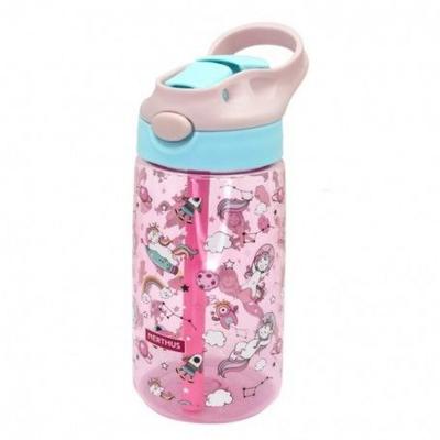 GOURDE AVEC PAILLE ENFANTS TRITAN LICORNE 450ML