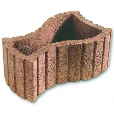 JARDINIERE CYNTHIA 58.3X35XH25CM BRUN BETON
