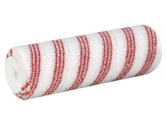 ROULEAU BLANC RAYE ROUGE EN POLYAMIDE POUR SURFACES LISSES 18CM
