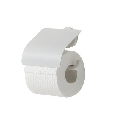 PORTE ROULEAUX CHROME + COUVERCLE BLANC