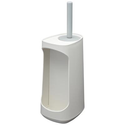 TESS PORTE-ROULEAU PAPIER TOILETTE TABLETTE BLANC/GRIS CLAIR