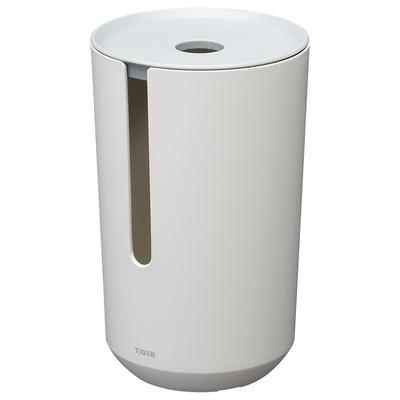 TESS PORTE-ROULEAUX PAPIER TOILETTE RESERVE COUVERCLE BLANC/GRIS