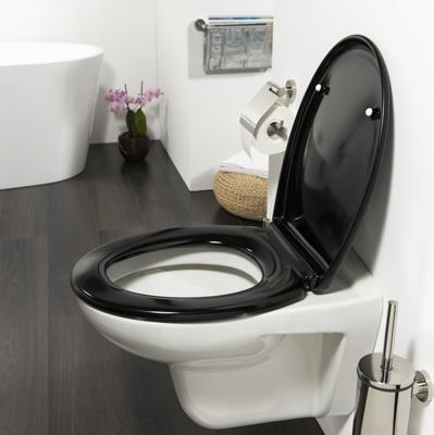 ABATTANT WC +COUVERCLE DUROPLAST NOIR
