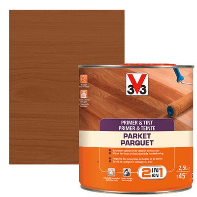 V33 PRIMER & TEINTE PARQUET CHENE FONCE 2.5L