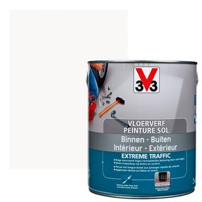 V33 PEINTURE EXTREME TRAFIC BLANC SATIN 0.5L