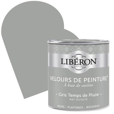 LIBERON  VELOURS DE PEINTURE GRIS TEMPS DE PLUIE 0,5L