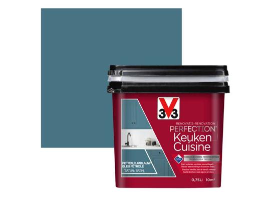 V33 PERFECTION CUISINE SATIN BLEU PETROLE 2L