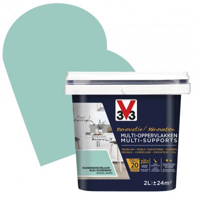 V33 MULTI-SUPPORTS SATIN BLEU SCANDINAVE 2L