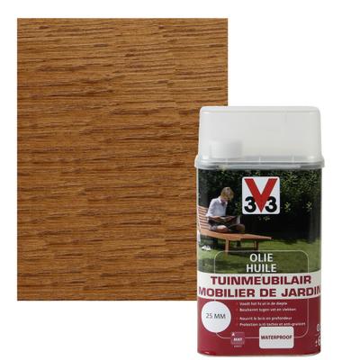 V33 HUILE MOBILIER DE JARDIN 0,5L MAT TECK