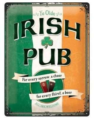 PANCARTE IRISH PUB 30X40 CM