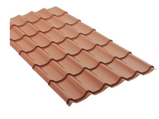 PANNEAU BRICOTUILE MET.ROUGE 2.5X0.98M