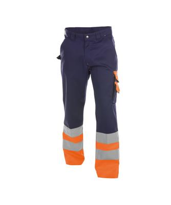OMAHA PANTALON HAUTE VISIBILITE MARINE/ORANGE FLUO 38