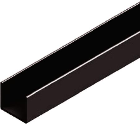 PROFIL ALU U 15X15X15 X1,5 NOIR 1M