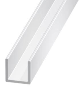 PROFIL ALU U 25X25X25 X2 BLANC 1M