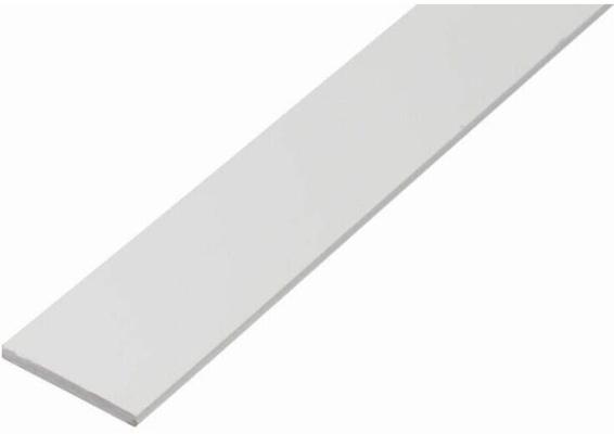 PROFIL ALU PLAT 25X2 BLANC 2M