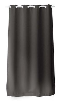 RIDEAU OCCULTANT REGLISSE 140X240CM GRIS FONCE