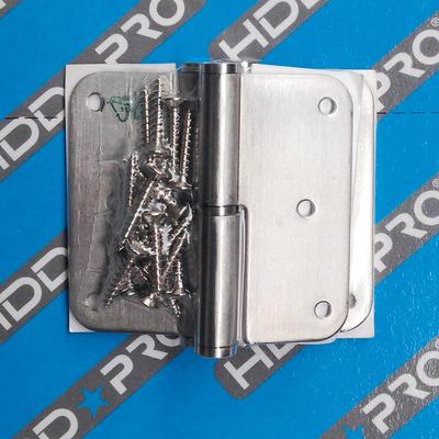 PAUMELLE HDD SKIN 80X80X2.5 INOX DROITE 3PCS+VIS