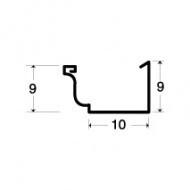 GOUTTIERE MOULUREE 333 ZINC 08 2M