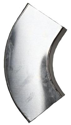 COUDE CARRE 100X100 72 DEGRES ZINC