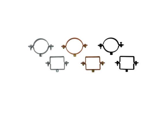 COLLIER MODELE DESIGN CARRE 80X80 GALVA+ECROU (25PCS)